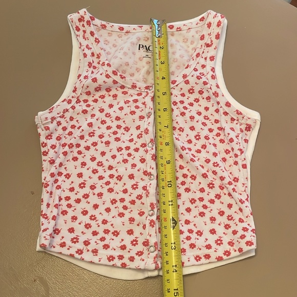 PAC Sun Tank Tops XS White and Red Floral - Picture 7 of 7